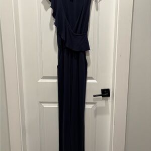 Smash + Tess Midnight Blue Ruffle Jumpsuit